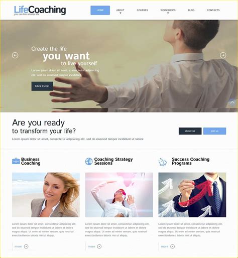 coach website templates|coaching website templates free download.